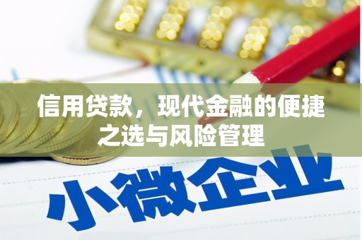 迁安信用贷款，现代金融的便捷之选与风险管理