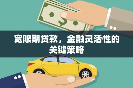 迁安宽限期贷款，金融灵活性的关键策略