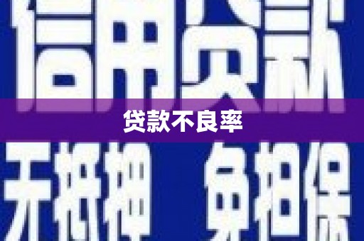 迁安贷款不良率