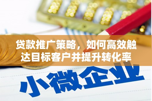 迁安贷款推广策略，如何高效触达目标客户并提升转化率