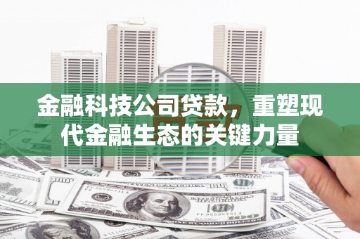 迁安金融科技公司贷款，重塑现代金融生态的关键力量