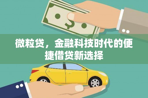 迁安微粒贷，金融科技时代的便捷借贷新选择