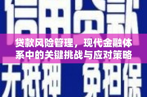 迁安贷款风险管理，现代金融体系中的关键挑战与应对策略